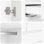 Badezimmerschrank mit Tür Weiss 79,5 x 49 x 156 cm Holzwerkstoff – Bild 10