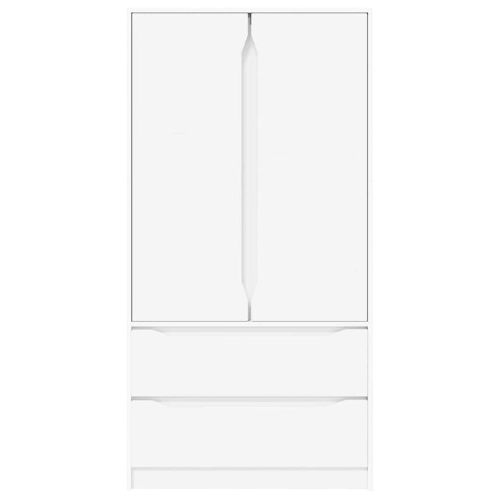 Badezimmerschrank mit Tür Weiss 79,5 x 49 x 156 cm Holzwerkstoff – Bild 7