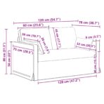 Sofa 2 pcs Hellgrau – Bild 10