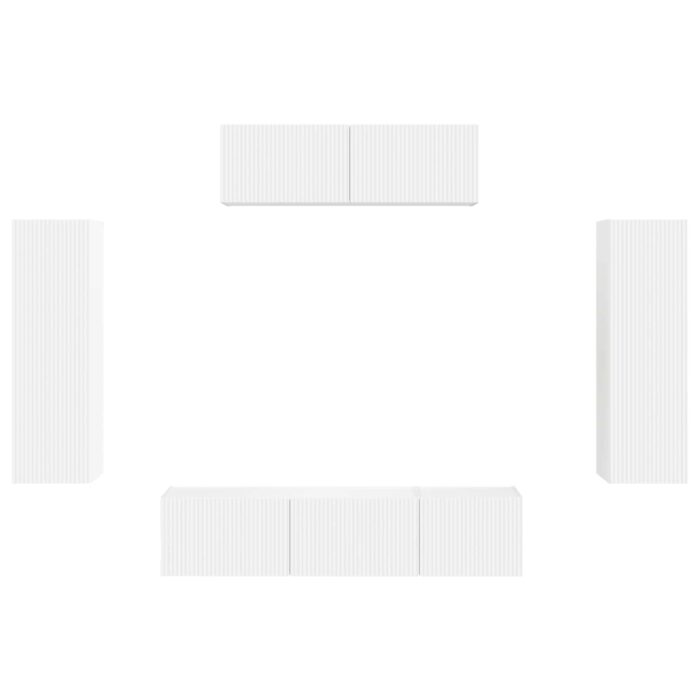 TV-Schränk 5 pcs Weiss – Bild 8