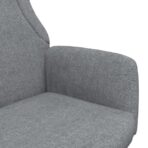 Relaxsessel Hellgrau Stoff – Bild 6