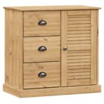 Sideboard mit Schubladen VIGO 78x40x75 cm Massivholz Kiefer – Bild 2