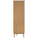 Kleiderschrank OLDEN Braun 76,5x53x172 cm Massivholz Kiefer – Bild 8