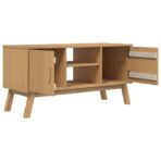 TV-Schrank OLDEN Braun 114x43x57 cm Massivholz Kiefer – Bild 5