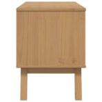 TV-Schrank OLDEN Braun 114x43x57 cm Massivholz Kiefer – Bild 7