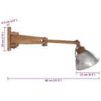 Wandleuchte 25 W Vintage Silbern E27 – Bild 10