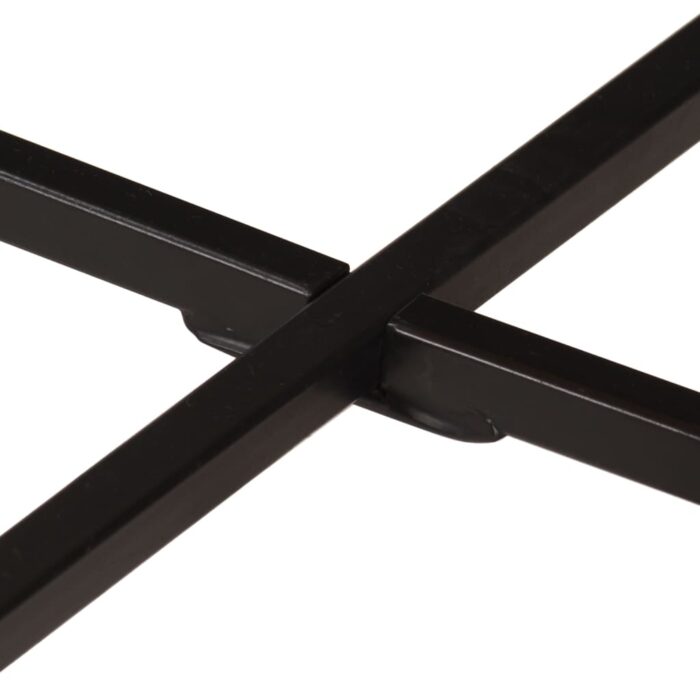 Couchtisch 54x54x35 cm Massivholz Mango und Eisen – Bild 6