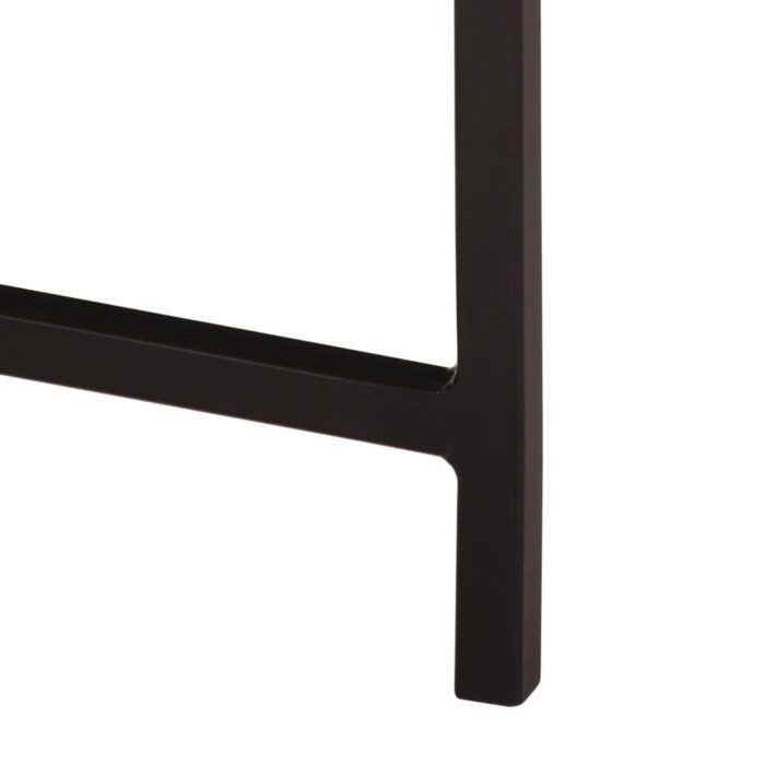 Couchtisch 54x54x35 cm Massivholz Mango und Eisen – Bild 7