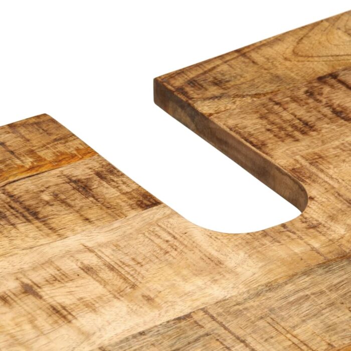 Waschbeckenunterschrank 62x34x58 cm Raues Massives Mangoholz – Bild 8