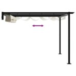 Pavillon Creme 300 x 300 x 200 cm Polyester – Bild 9