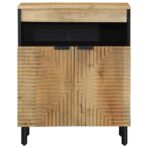 Sideboard Braun 60x33x75 cm Massivholz Mango – Bild 3