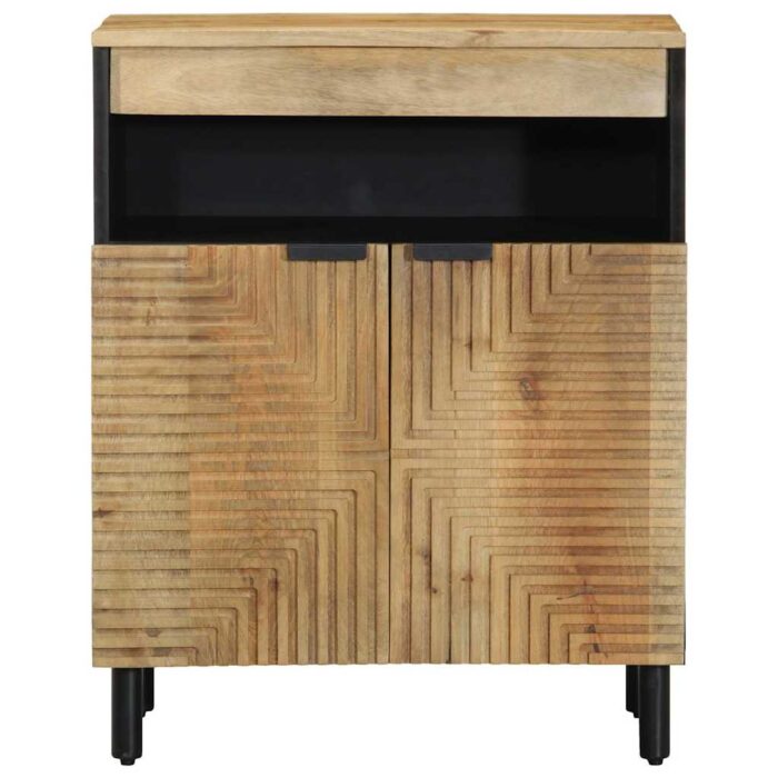 Sideboard Braun 60x33x75 cm Massivholz Mango – Bild 3