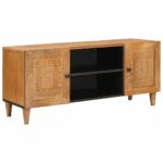 TV-Einheiten Hellbraun 105 x 33 x 46 cm Massivholz Mango