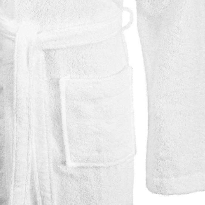 Bademantel KINN Weiss S Baumwolle – Bild 4