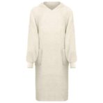 Decken-Hoodie KINN Creme L Baumwolle