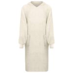 Decken-Hoodie KINN Creme L Baumwolle