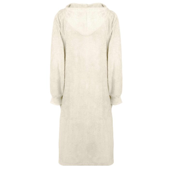 Decken-Hoodie KINN Creme L Baumwolle – Bild 3