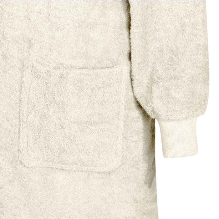 Decken-Hoodie KINN Creme L Baumwolle – Bild 4