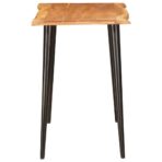 Esstische Braun und Schwarz 110 x 55 x 78 cm Massivholz Mango – Bild 5