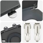 Toilettensitz Anthrazit 47 x 37 x 4 cm Duroplast – Bild 10