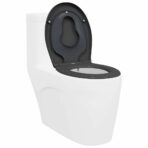 Toilettensitz Anthrazit 47 x 37 x 4 cm Duroplast – Bild 3
