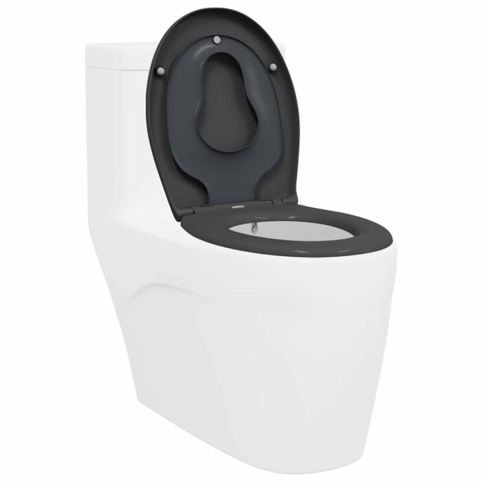 Toilettensitz Anthrazit 47 x 37 x 4 cm Duroplast – Bild 3
