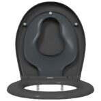 Toilettensitz Anthrazit 47 x 37 x 4 cm Duroplast – Bild 7