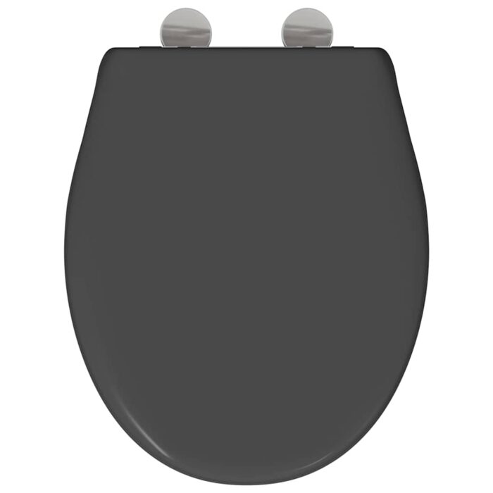 Toilettensitz Anthrazit 47 x 37 x 4 cm Duroplast – Bild 9