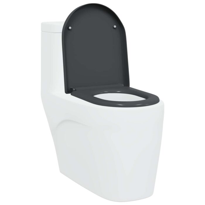 Toilettensitz Anthrazit 49 x 36 x 4 cm Duroplast – Bild 2