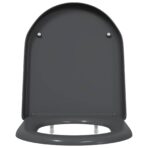 Toilettensitz Anthrazit 49 x 36 x 4 cm Duroplast – Bild 3