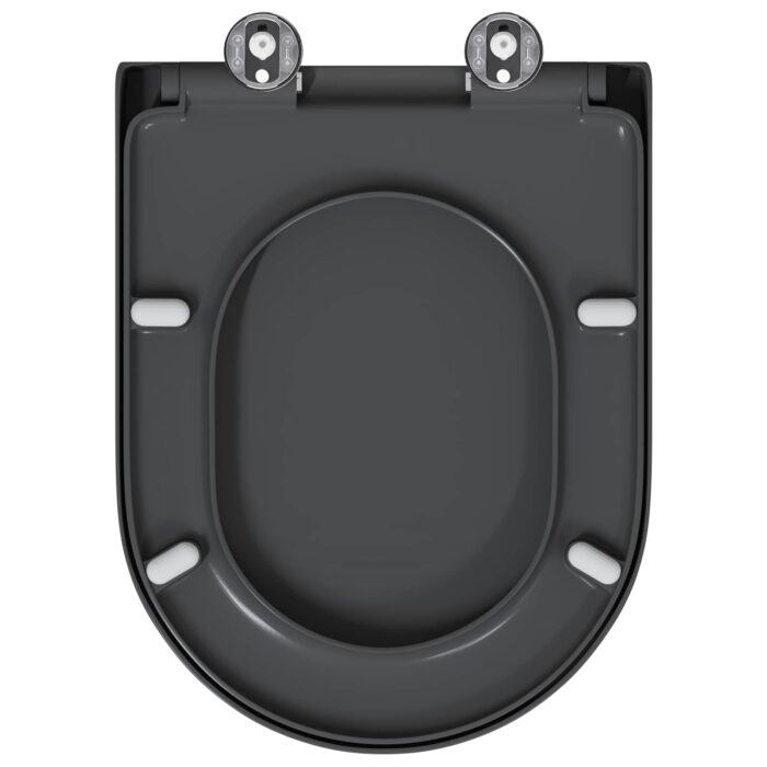 Toilettensitz Anthrazit 49 x 36 x 4 cm Duroplast – Bild 5