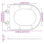 Toilettensitz Anthrazit 49 x 36 x 4 cm Duroplast – Bild 6
