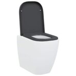 Toilettensitz Anthrazit 47,5 x 35 x 3,6 cm Duroplast – Bild 3