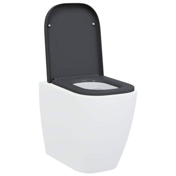 Toilettensitz Anthrazit 47,5 x 35 x 3,6 cm Duroplast – Bild 3