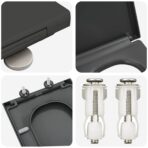 Toilettensitz Anthrazit 47,5 x 35 x 3,6 cm Duroplast – Bild 7