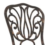 Garten Bistro Set 3 pcs Bronze Aluminium – Bild 9