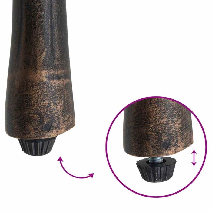 Garten Bistro Set 3 pcs Bronze Aluminium – Bild 12