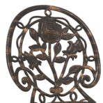 Garten Bistro Set 3 pcs Bronze Aluminium – Bild 9