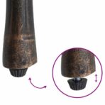 Garten Bistro Set 3 pcs Bronze Aluminium – Bild 12