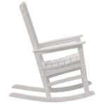 Schaukelstuhl für den Garten Weiss 92 x 70 x 108cm HDPE – Bild 5