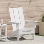 Klappbarer Adirondack-Stuhl Weiss 80,5 x 74,5 x 92 cm HDPE