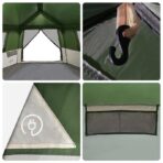 Schnell aufbaubares Zelt mit Regenschutz für 12 Personen und schnellen Abbau – Bild 11