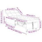 Pull-Out Schlafsofa Hellgrau 194 x 67 x 82 cm Mikrofaser – Bild 11