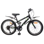 Kinderfahrrad 20 Zoll 6-Speed für 6-11 Jahre alt Schwarz