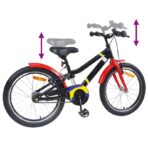 Kinderfahrrad 20 Zoll für 6-11 Jahre alt Blau Weiss – Bild 7
