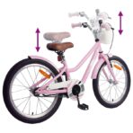 Kinderfahrrad 20 Zoll für 6-11 Jahre alt Hellrosa – Bild 7