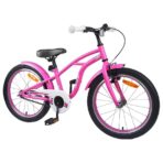 Kinderfahrrad 20 Zoll für 6-11 Jahre alt Dunkelrosa – Bild 2