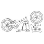 Kinderfahrrad 20 Zoll für 6-11 Jahre alt Dunkelrosa – Bild 8