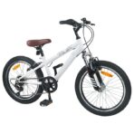 Kids Mountain Bike 20 Zoll 6-Speed für 5-8 Jahre alt Weiss – Bild 2