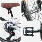 Kids Mountain Bike 20 Zoll 6-Speed für 5-8 Jahre alt Weiss – Bild 4